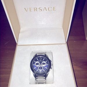 Limited addition Versace watch with blue face.